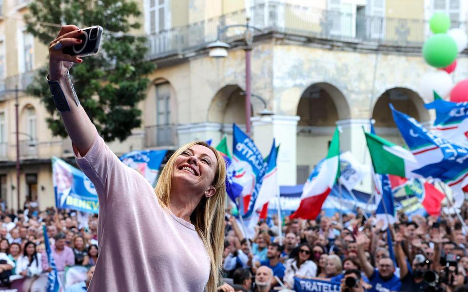 Giorgia Meloni Is Nu Al De Ster Van Italiaanse Verkiezingen Wordt Ze